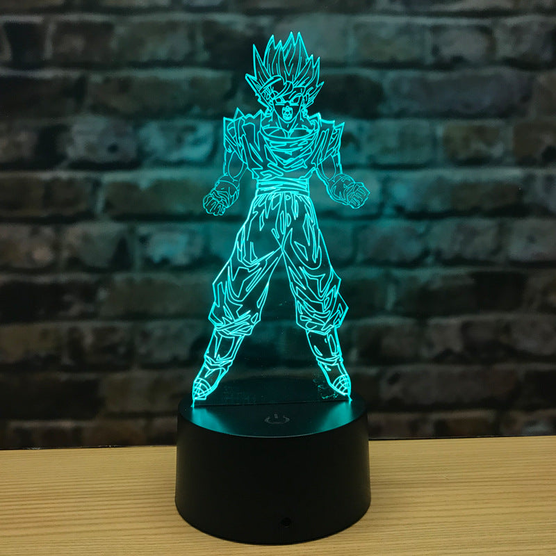 3D Anime Glow | Goku LED Lamp