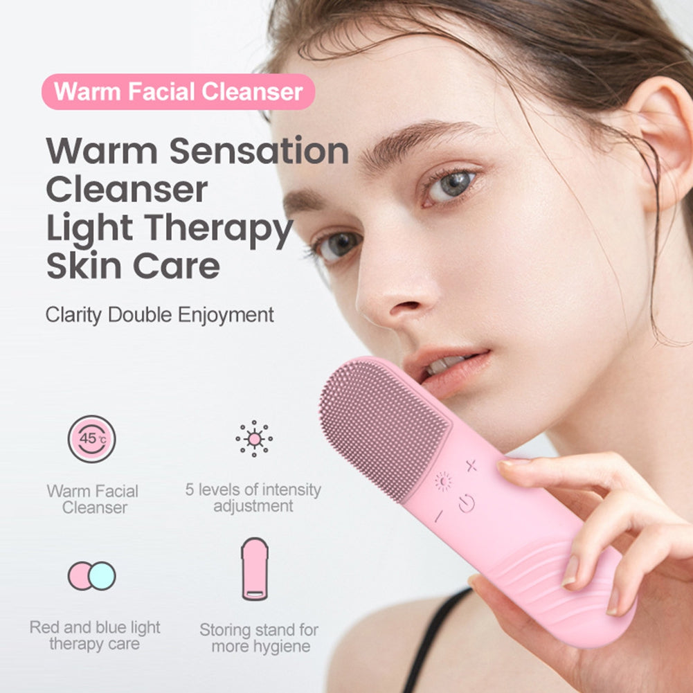 Deep Clean Skin Brush | Red & Blue Light Therapy