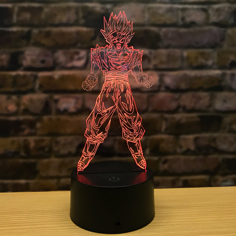 3D Anime Glow | Goku LED Lamp