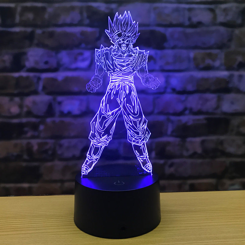 3D Anime Glow | Goku LED Lamp